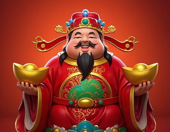 无水印 财神爷高清壁纸 3张 可保存手机