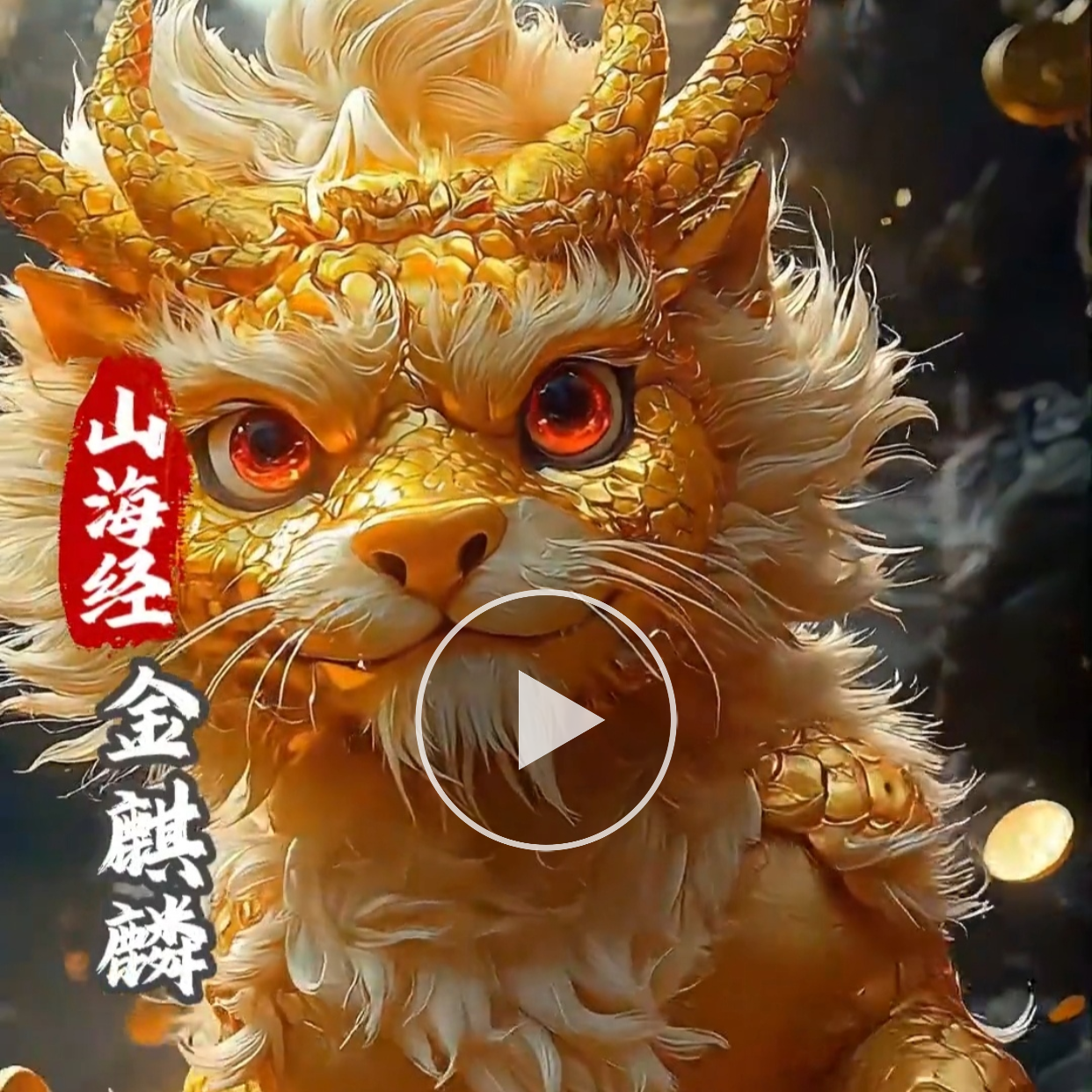 超级瑞兽 金麒麟 见者吉祥好运 财富连连